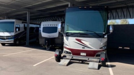 Image of RVs at the Rome Annex location.