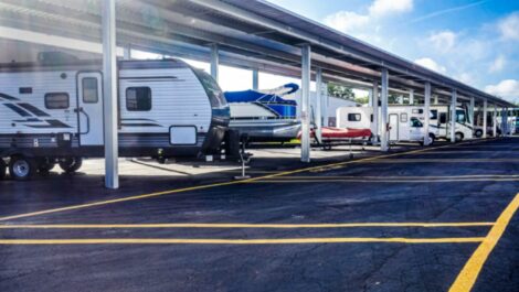 Drive up storage at Honey Bee RV Storage in Fort Myers.